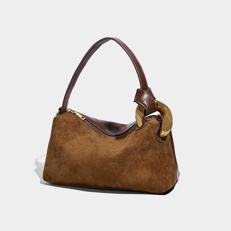 

Матовая ретро сумка-подушка Бостон, высококлассная маленькая сумка-тоут для поездок на работу, новая модная сумка через плечо 2025 Card Brown