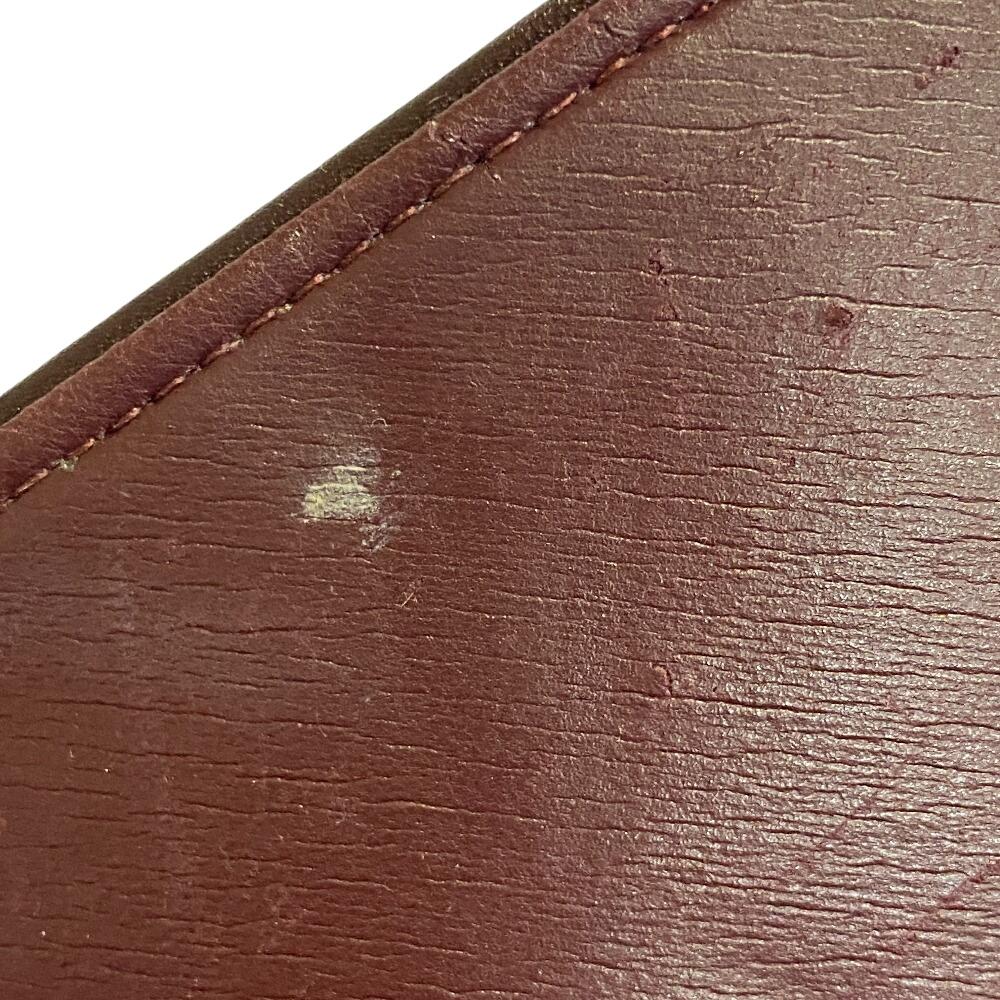 Givenchy Vintage Logo Klappe Leder Schultertasche weinrot Leder Damen Gebraucht