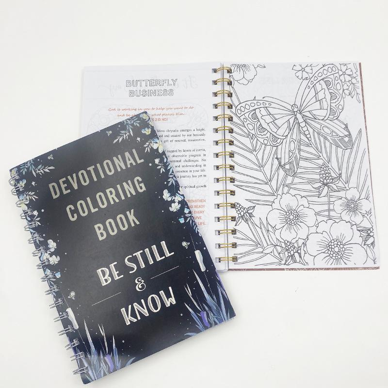 Devotional Coloring Book | Mindful Relaxation Coloring Pages | Spiritual Stress Relief Art Book