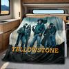 Yellowstone: Western Conflict Plüschdecke Weich Bequem Ganzjahresdecke Sofa Büro Nickerchen Decke Outdoor Reise Überwurf Perfektes Geschenk