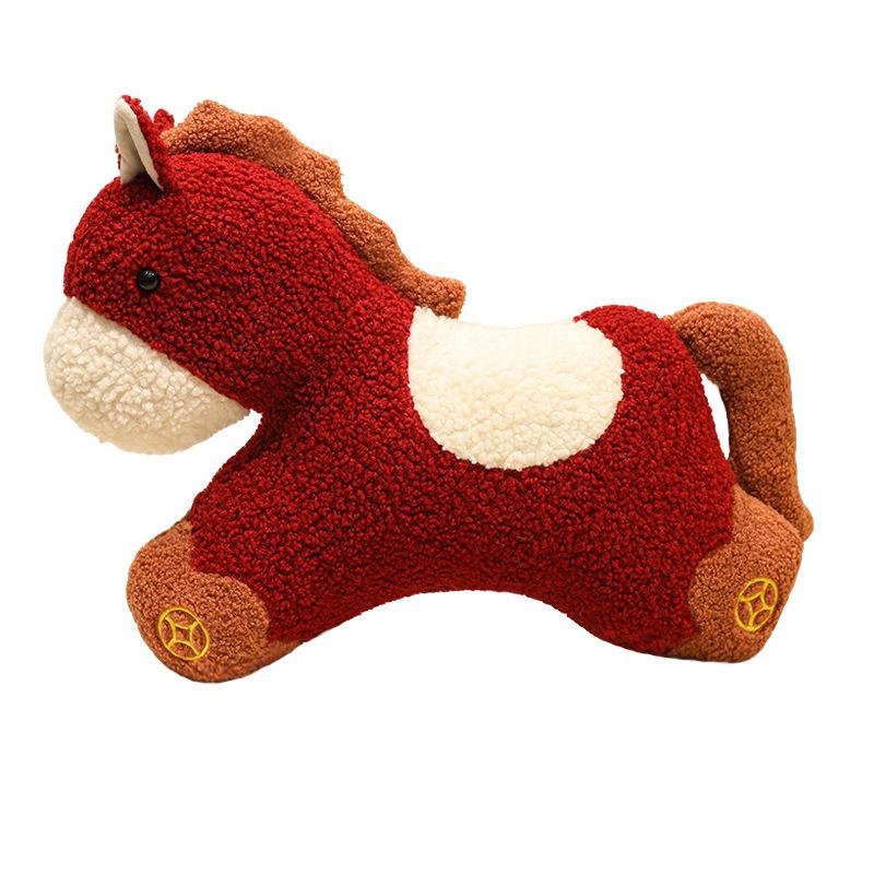 Chinese Year of the Horse Plush Doll and Pillow – Spring Festival Decor