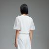 Veromoda 2025 Autumn Ribbed Round Neck Puff Sleeve Knit Top