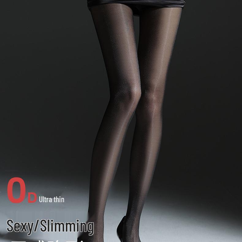 Comancon Spring Sparkly Women's Ultra-Thin Shiny Pearl Stockings, Sexy Pure Desire Style