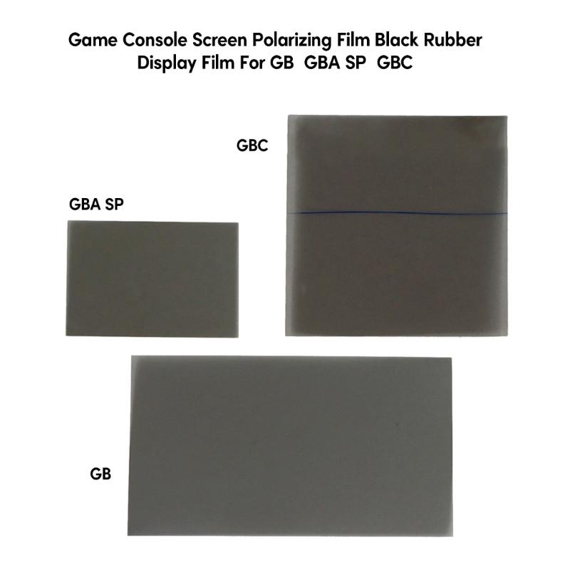 Clear Game Console Screen Polarizing Film for Gameboy GBA SP GBA GBC WSC NGPC Polarizer AntiGlare Polarizing Film