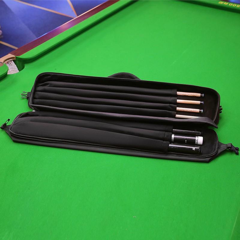 Custodia Impermeabile in Tessuto Oxford per Stecche da Biliardo Borsa portaoggetti per 8 Giocatori Biliardo 1/2 Break Con 8 Fori Nero