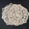 33/40/60cm Europe Retro Style Table Mat Beautiful Pattern Romantic Exquisite Embroidery Lace Coffee Cups Mat Vase Table Lamp Pad