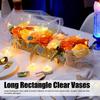 12 Hole Rectangular Floral Centerpiece Rectangular Rectangle Flower Vase  Dining Table