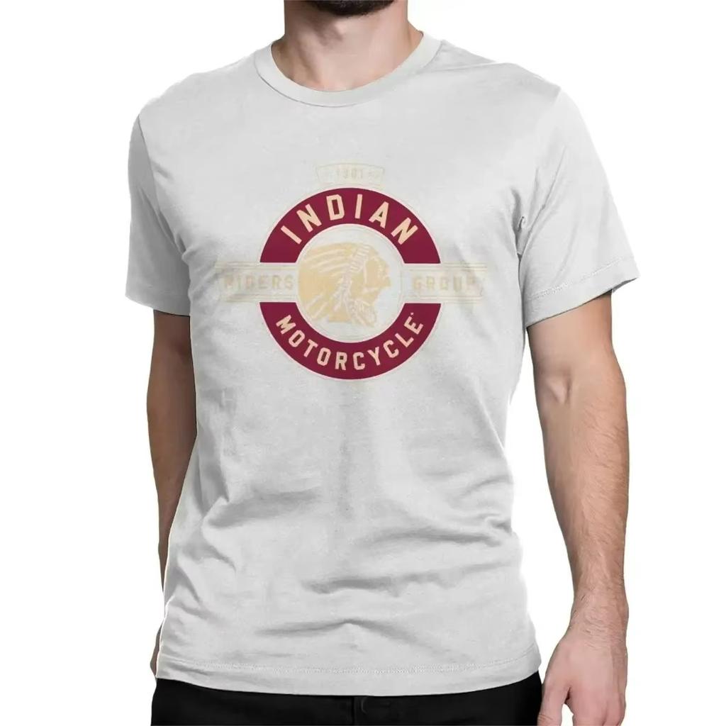 2025 Men Women's Black Friday Indian Vintage Motorcycles T Shirt Racing Cotton Clothing Short Sleeve Tee Shirt Classic T-Shirts