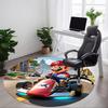 1pc Mario Kart Chair Carpet for Office Non-Slip,Machine Washable Rug for Office, Room - Holiday Decor - Machine Made Yy251017240