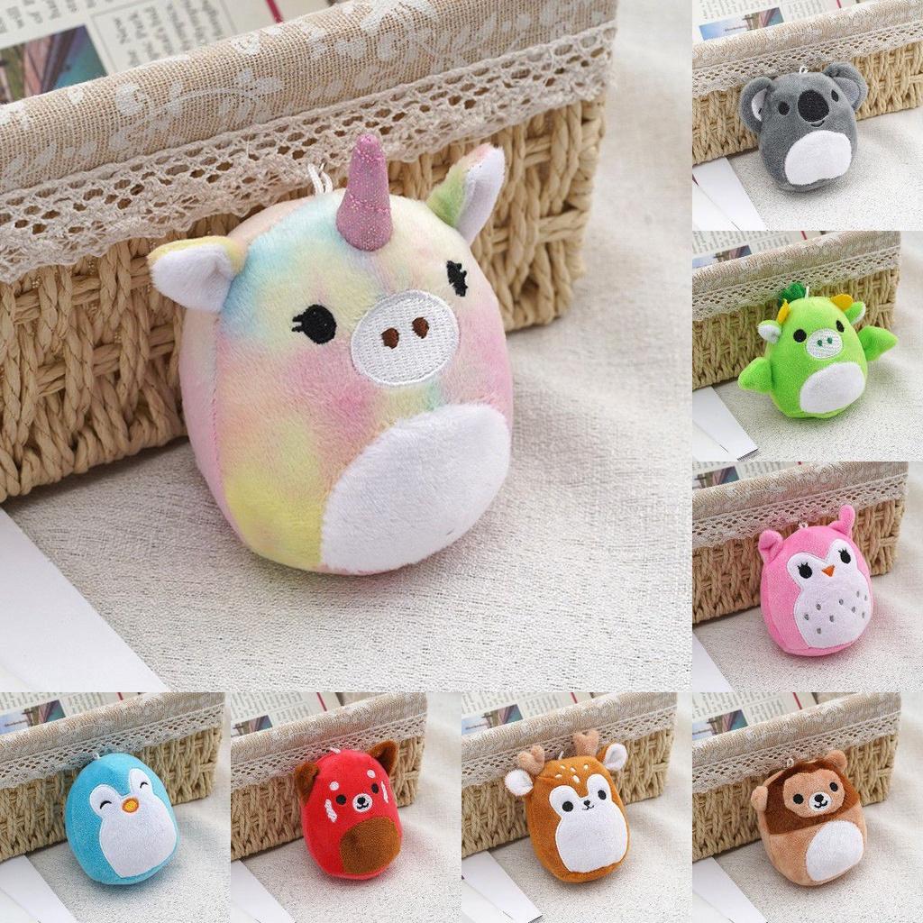 Keychain Squishallow Animal Koala Unicorn Bear Deer Stuffed Toy Children Gift