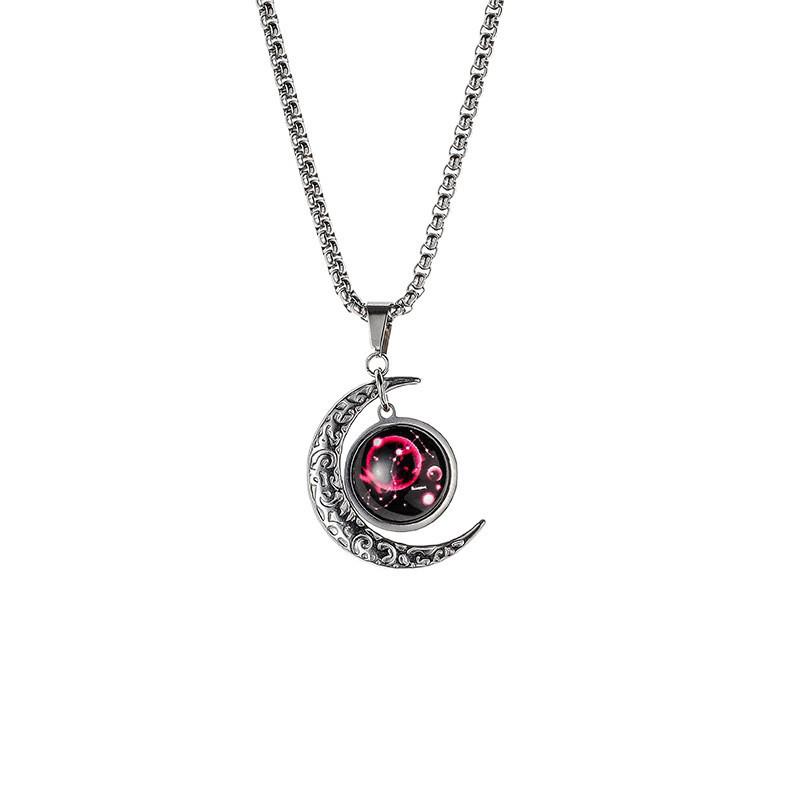 Twelve Constellations Pendant Necklace - Unisex Trendy Retro Earthy Cool Hip Hop Fashion Gift