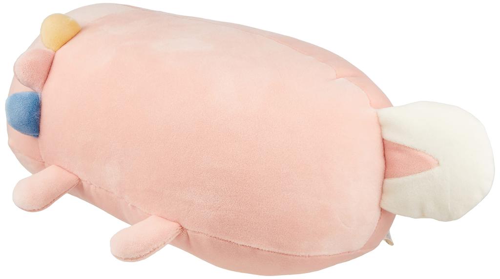Livheart Polyester Bolster Cushion Marshmallow Aquamie Wooper Plush Toy (Total Length Approx. 15cm) 48051-23