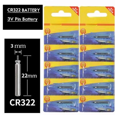 2/6/12 Pcs Long Life Fishing Floats Batteries 3V Lithium Pin Battery CR322
