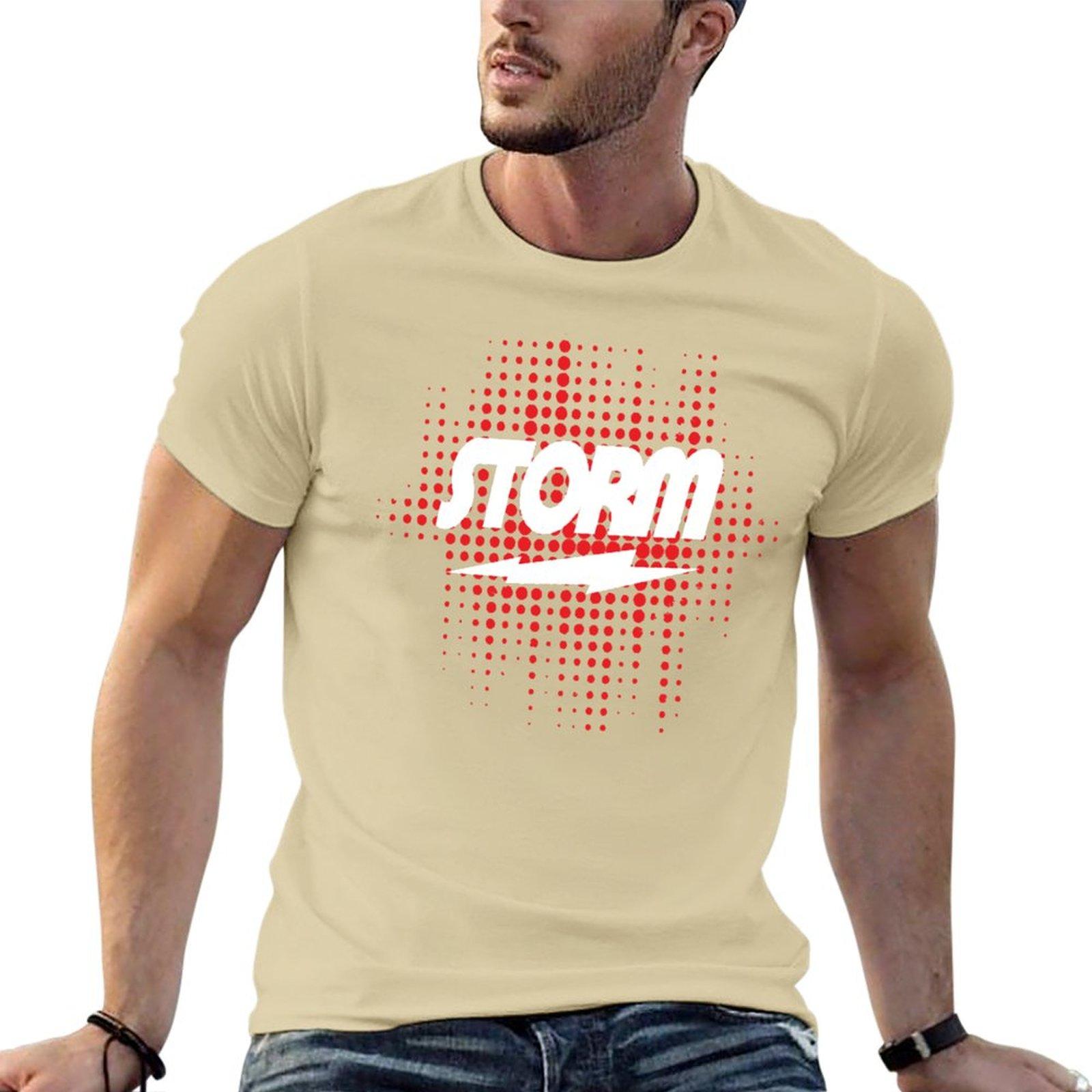 

New Storm Bowling T-Shirt Short t-shirt Blouse t shirt for men L