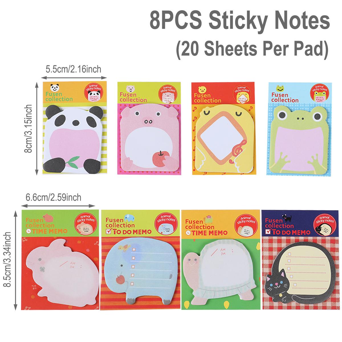 

Креативные наклейки с милыми мультяшными животными, липкие заметки и удобные наклейки с сообщениями, съемные наклейки с индексными животными светло-серый