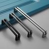 Black Cabinet Pulls, 5 Inch(128mm) Cabinet Handles Kitchen Hardware Pulls for Modern Drawer and Cabinets Knob Hollow Double Line