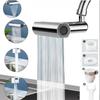 3 Speeds Faucet Extender High Pressure Anti-Splash 360° Swivel Spout Sprayer Swivel Design Waterfall Flow Kitchen Faucet
