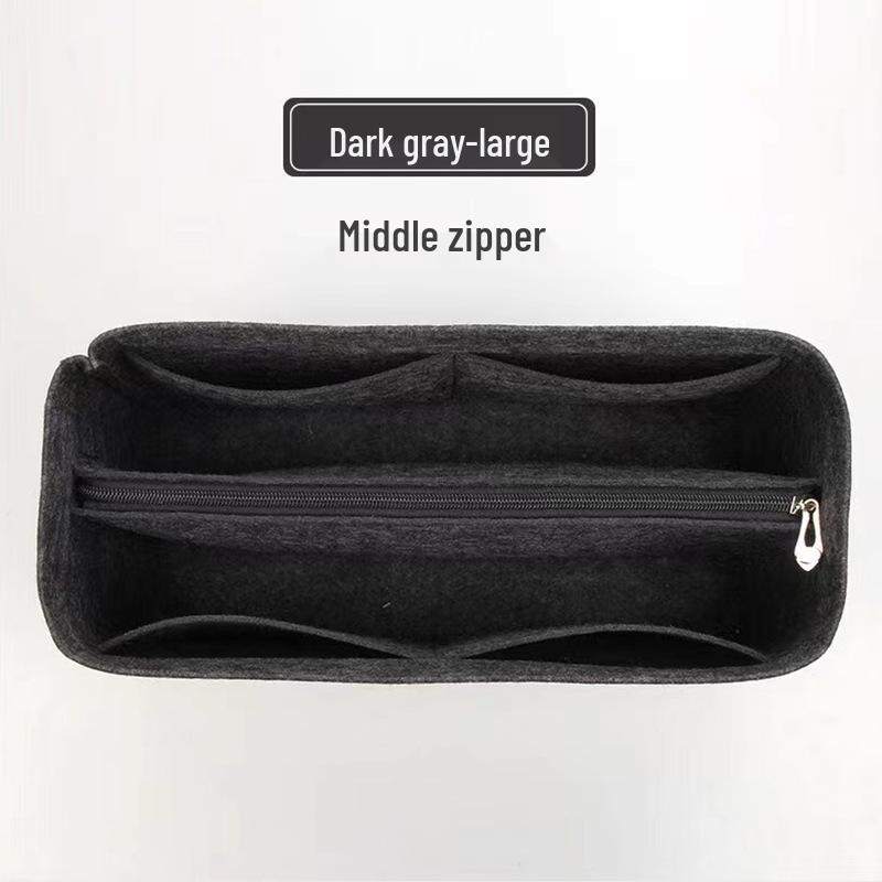 Custom Felt Cosmetic Bag Storage Organizer with Divider