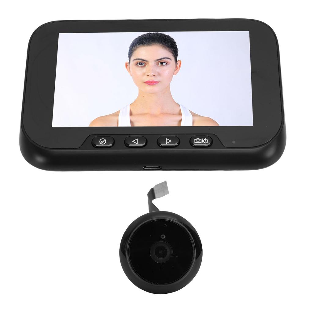 Video Peephole Camera 1080P 135 Degree Wide Angle 4.5 Inch Color Screen Motion Detection Digital Door Eye Viewer for