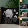 Y-Yofukashi No U-Uta Pillow Case Plush Fabric Soft Double Sided Print Sofa Cushion Cover Throw Pillow Covers