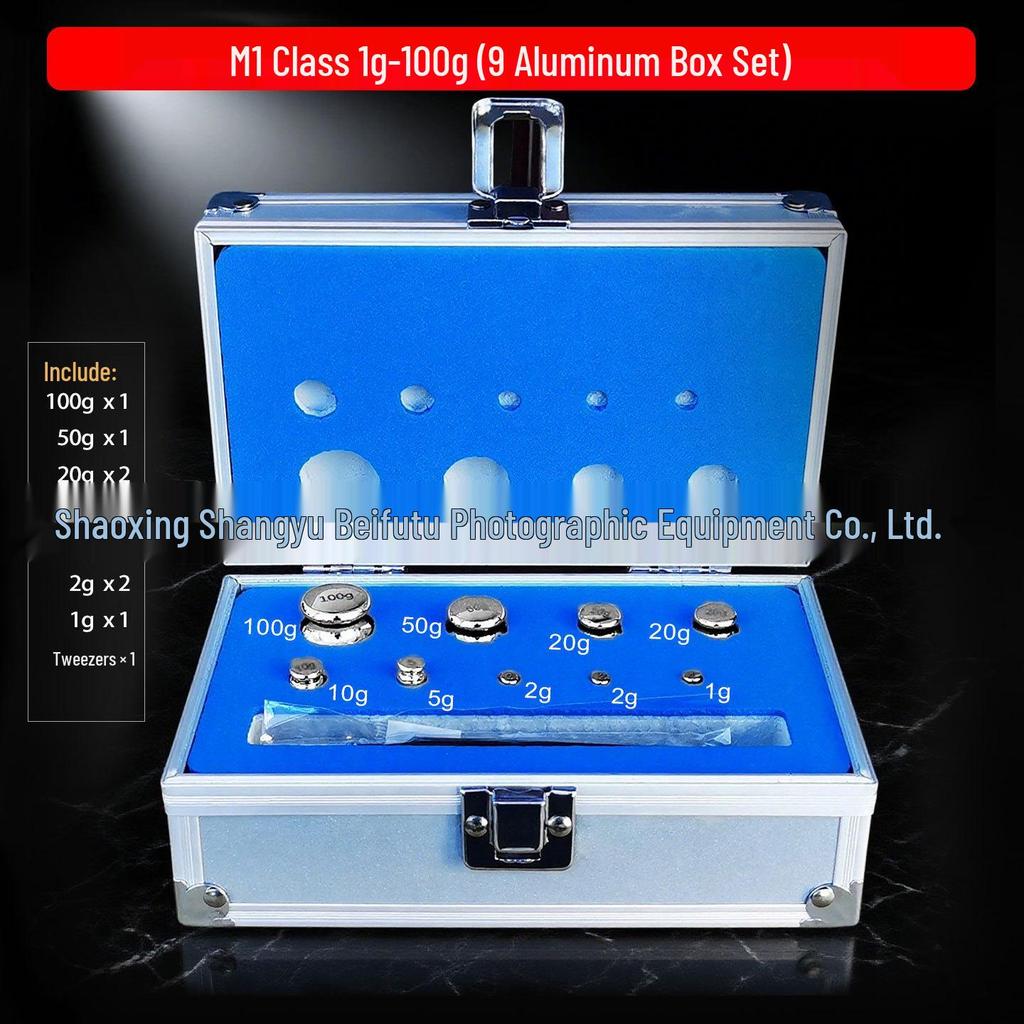 M1 Class Chrome-Plated Steel Calibration Weights - 100g to 10kg