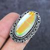 Natural Mystic Glass Gemstone 925 Sterling Silver Jewelry Ring Size 7 ETC-13993