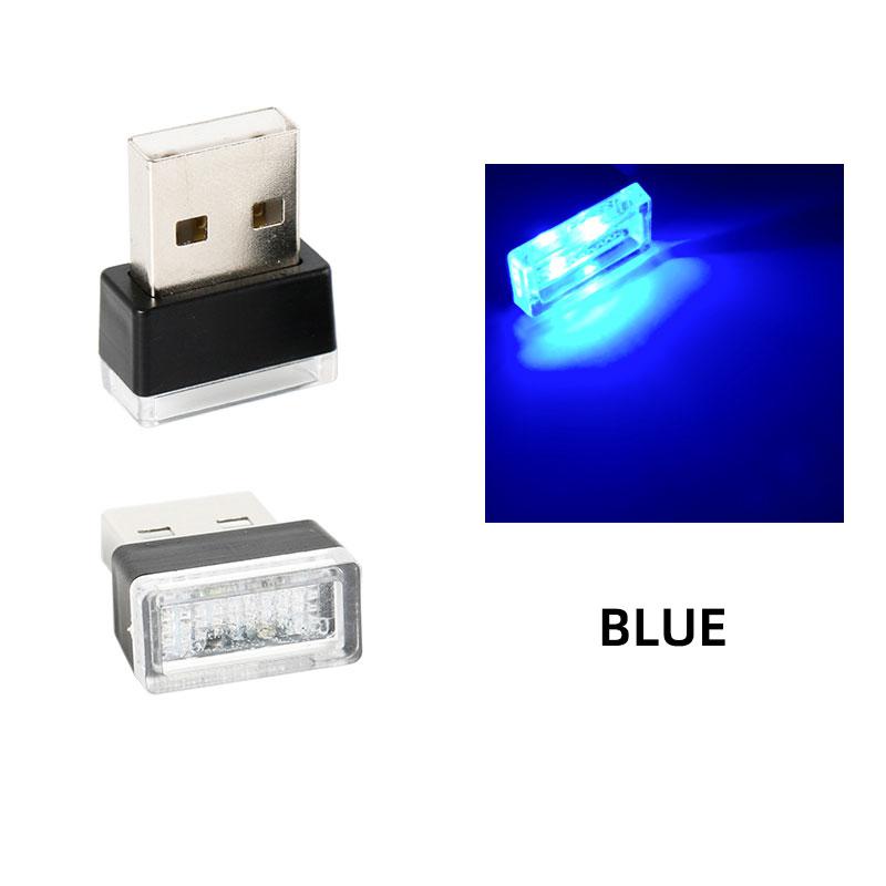 RXZ 1PC car mini usb led Atmosphere Light For Party Ambient Automotive Portable Plug and Play  Car Decorative Interior Lamp 12V