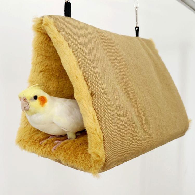 Hanging Pet Bird Cage Swing Parrot Tent Bed Cute Birdcage Perch Stand Swing Toy