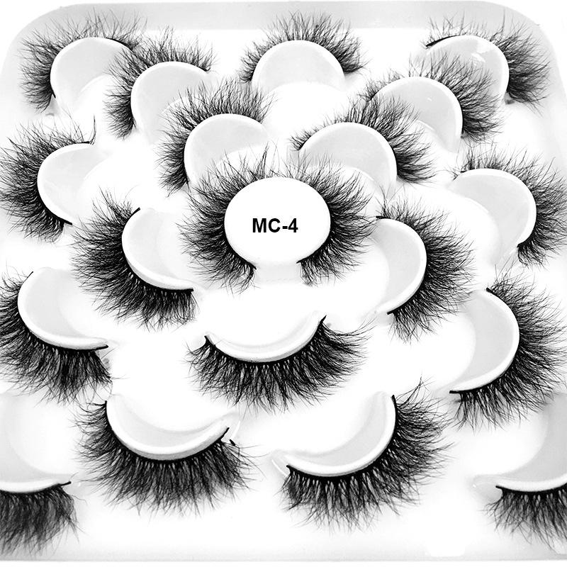 8D High Imitation Mink Hair, False Eyelashes 10 Pairs Of Natural And Docile Thick Eyelashes