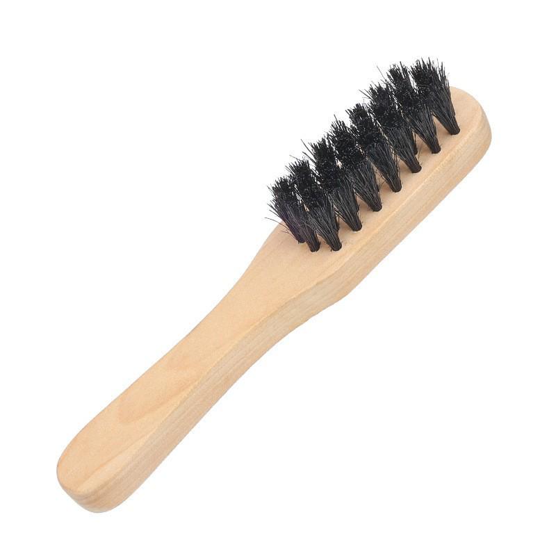 Premium Beukenhouten Schoenborstel met Varkenshaar – Zacht Paardenhaar voor Polijsten & Stofverwijdering, Veilig voor Schoenen