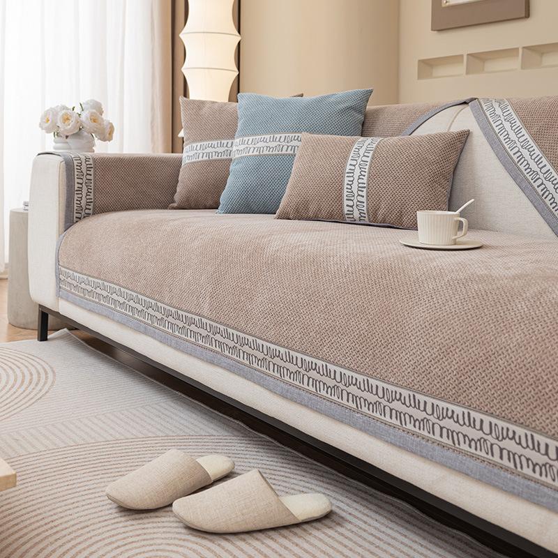 Sofakissen Neu Vier Jahreszeiten Universal Gerade Reihe Einteiliger Sofabezug Sitzkissen Fixierter Bezug Stoff Fortgeschrittener Sinn