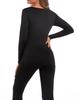 INNERSY Heattech Warm Innerwear Long Sleeve Shirt and and Perfect for Fall and Sizes Women's Set, Fleece-Lined, Leggings, Moisture-Wicking