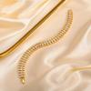 Handmade Paperclip Chain Women Bracelet Jewelry Cubic Zirconia Bangle  Female Lady Girl