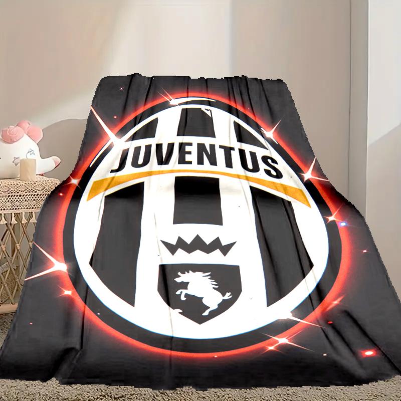 1 Stück Juventus Fußballclub Decke, Gemütliche Bedruckte Überwurfdecke, Ein Herzliches Geschenk für Ihre Familie und Freunde