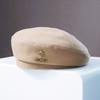 French Woolen Beret Women's Autumn and Winter New Style Showing Face Small Black Fashionable Bree Hat Trendy