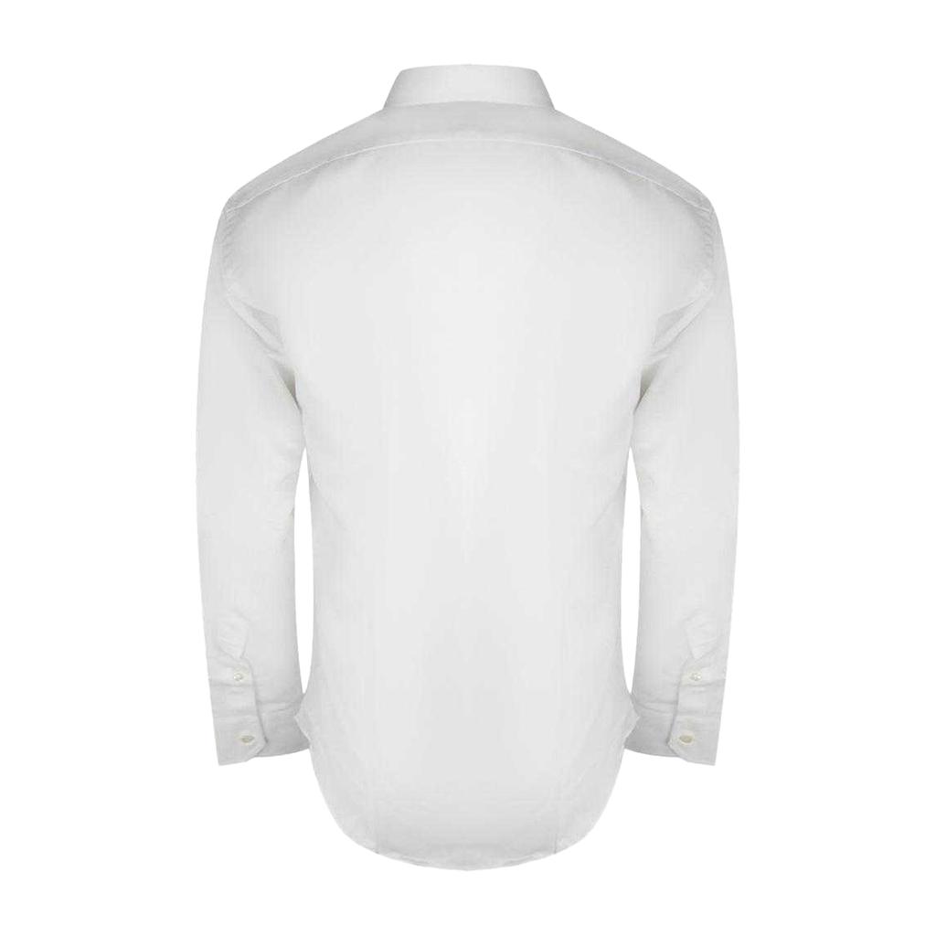 Aquascutum Mens Embroidered Logo Long-Sleeved Shirt
