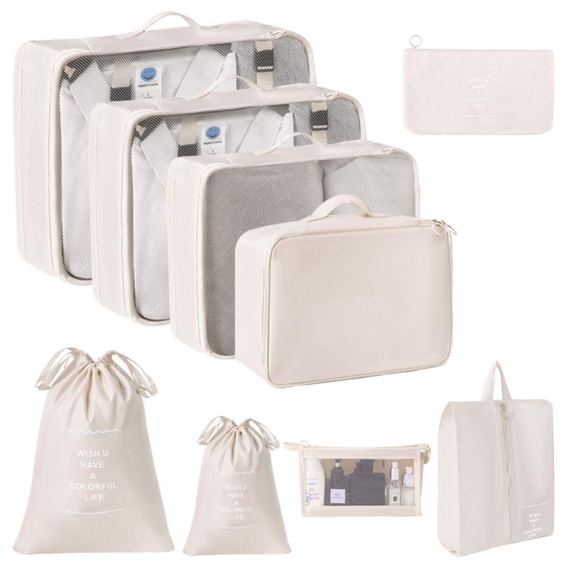 Travel Storage Organizer Set Portable Luggage Clothes Packing Cubes Large Capacity Travel Bag Suitcase Clothing Organizer Pouch