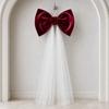 Mesh Tulle Large Velvet Christmas Bow Ornaments Christmas Wreaths Bow  Home Decor