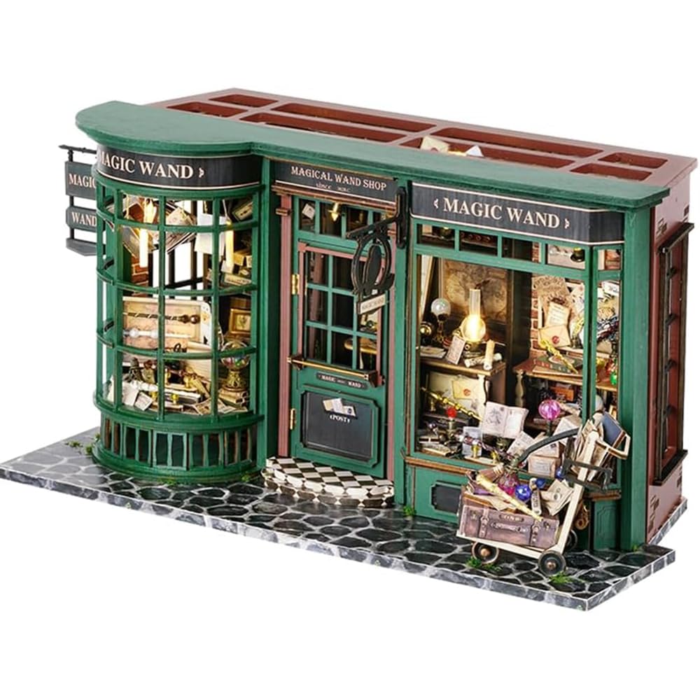 

(t-FREAK) Dollhouse DIY Kit Set Miniature Magic House Magic Wand Shop