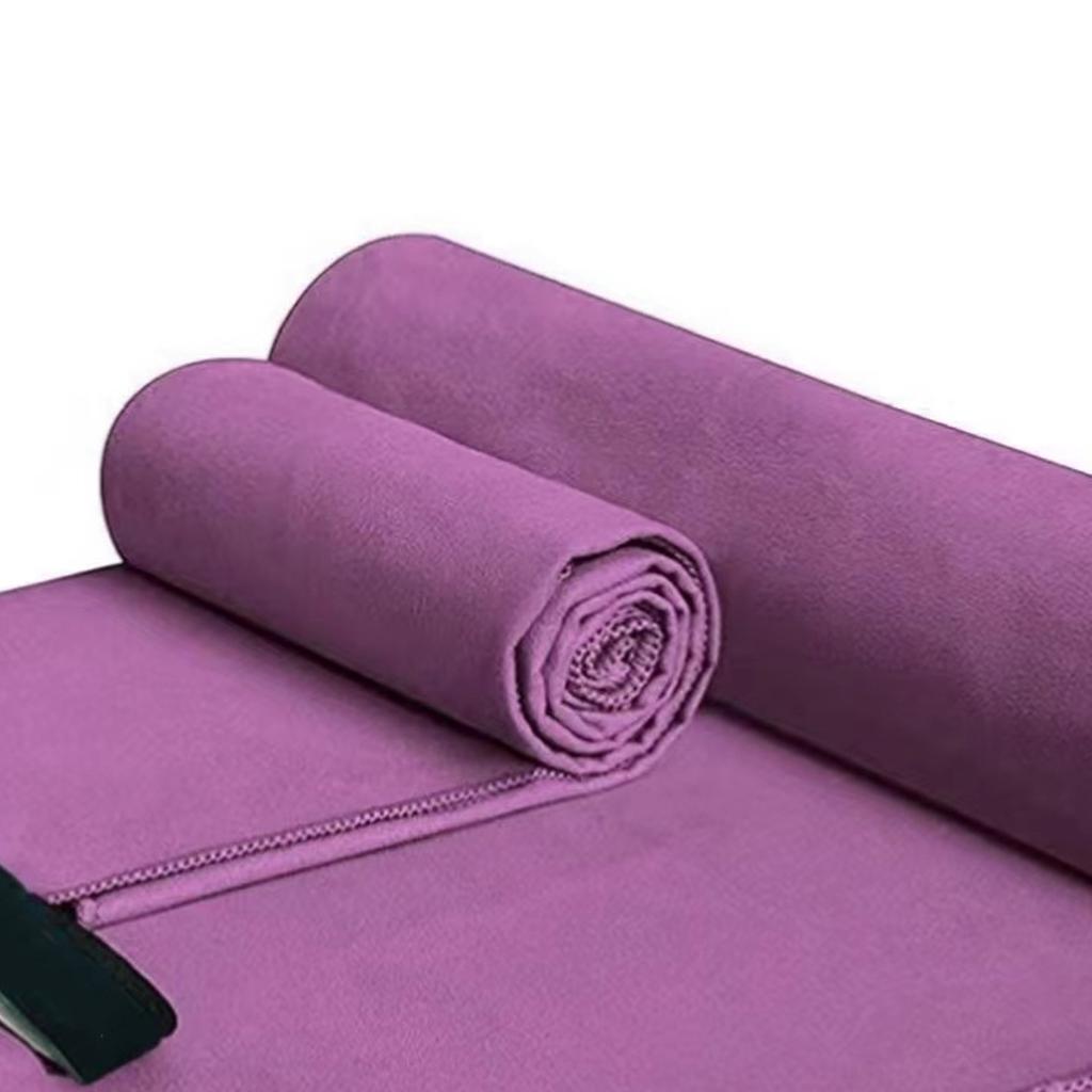 2 Stück Mikrofaserhandtuch 2-seitig Schnelltrocknende Handtücher Super Saugfähig mit Reißverschlusstasche für Sport