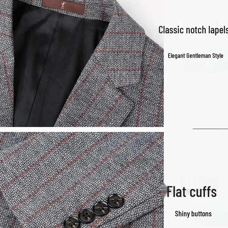 TRIES Men's Colorblock Casual Blazer