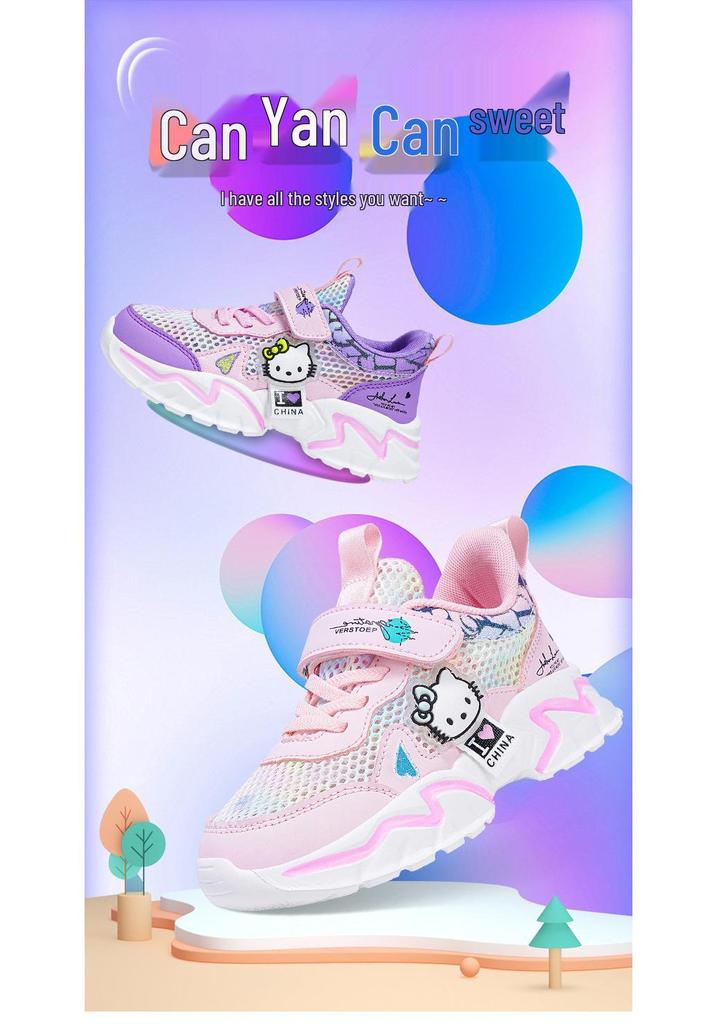 Summer Mesh Sports Shoes - Girls’ Breathable Running Sandals