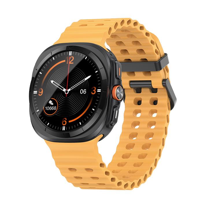 Marine Band For Samsung Galaxy Watch ultra Strap 47mm Accessories Two color Sport silicone Bracelet Galaxy Watch 7 ultra Straps