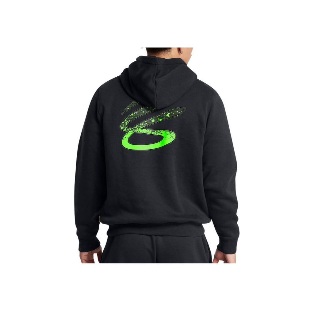 Under Armour Curry Splash Printed Basketball Hoodie Men hoodies Black 1387606-001