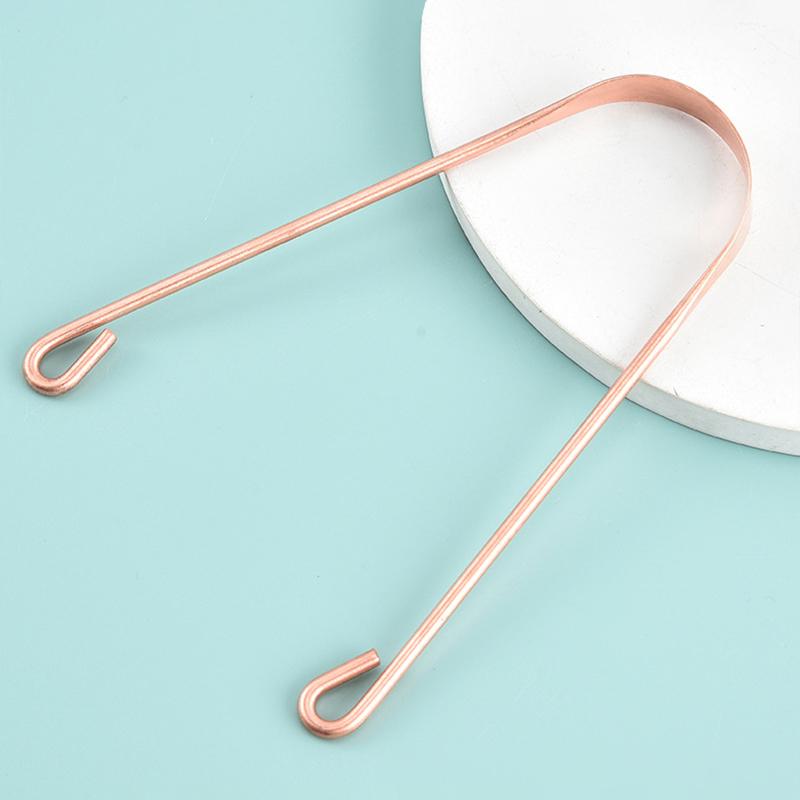 1 Pc Copper Tongue Scraper U Shaped  Cleaner Travel Handy Case Remove Breath Cleaning Coated Oral Hygiene Scrapper Tools