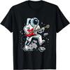 Trage ein cooles Space Astronaut Rock & Roll Musik Gitarre Grafik T-Shirt