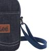 New Lee Denim Shoulder Bag, Crossbody Bag With Cell Phone Pouch Regular Unisex Dark Blue LE210175M-503
