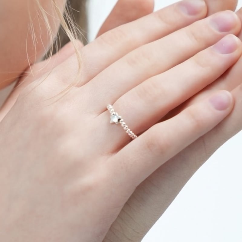 BONBEAU Mini motif silverball Ring Mini motif 925 silver ball banding ring 2mm