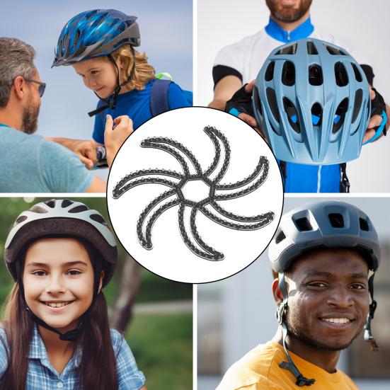Flexible Helmet Anti-deformation Inner Silicone Pad Universal Easy to Install Reusable Breathable Ventilate Helmet Liner Pad Accessories
