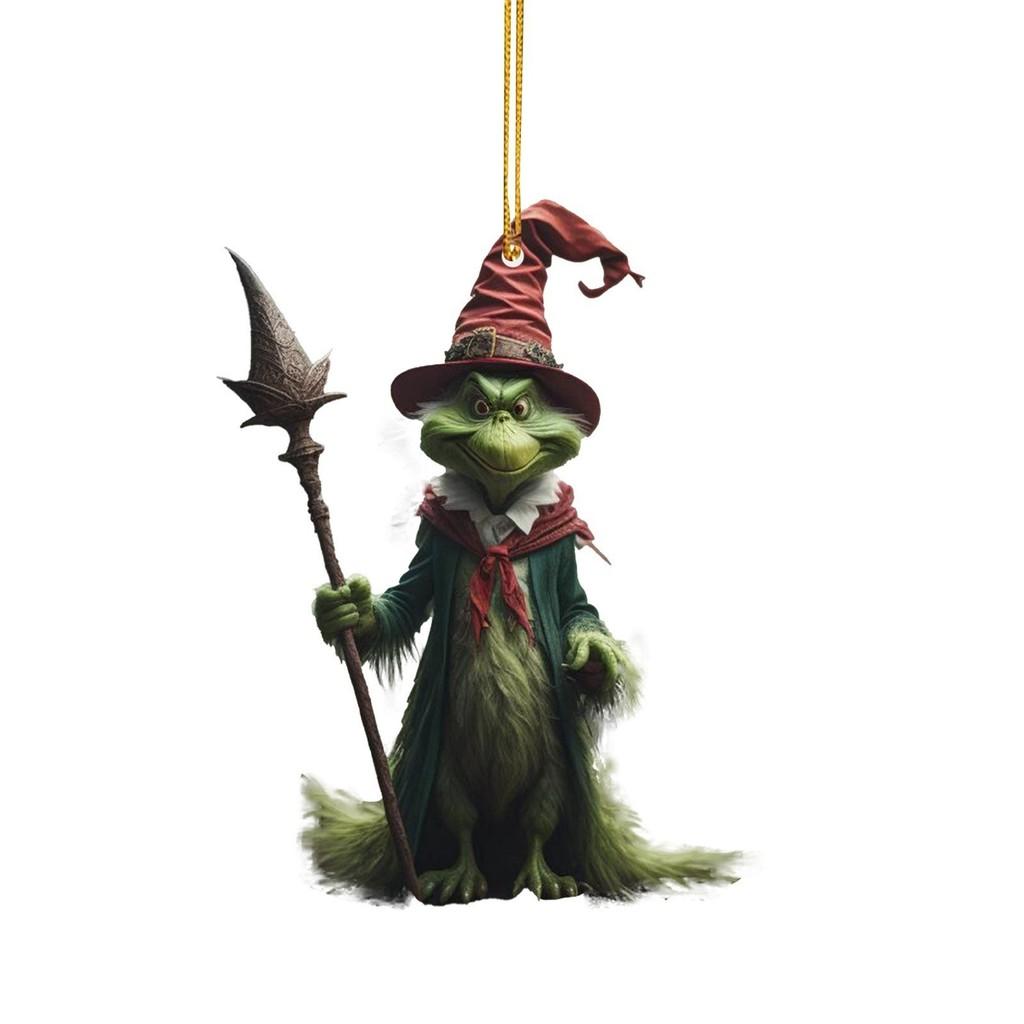 Acrylic Whimsical Christmas Tree Car Charm Unique Home Decoration With Features Aromatic